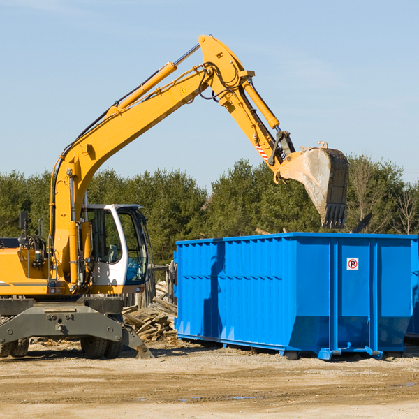 what happens if the residential dumpster is damaged or stolen during rental in Plainville NY